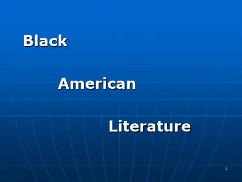 黑人文学American_Black_Literature-文档资料