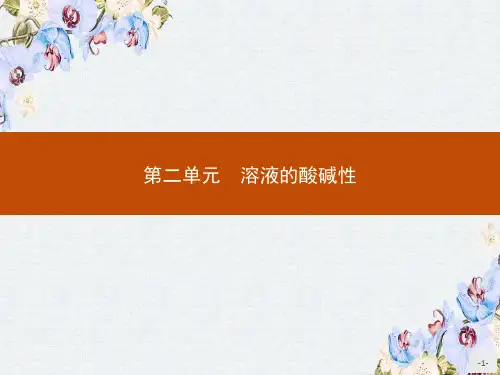 高中化学苏教版选修4课件3.2.1溶液的酸碱性(1)