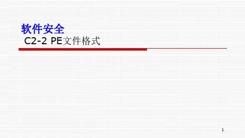 C2-2 PE文件格式之一