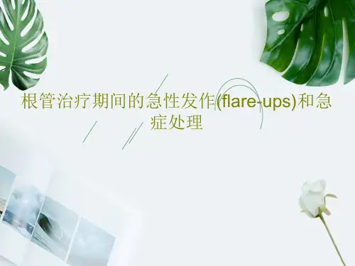 根管治疗期间的急性发作(flare-ups)和急症处理共35页