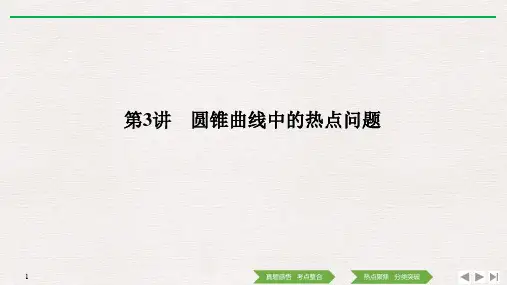 第3讲 圆锥曲线中的热点问题