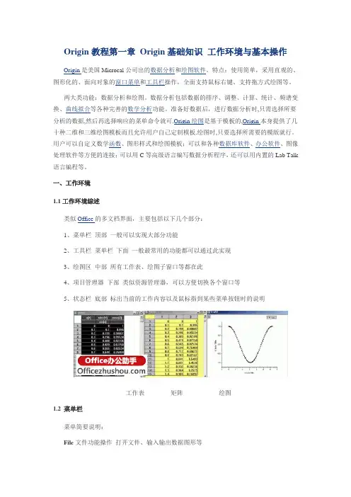 ORigin说明书