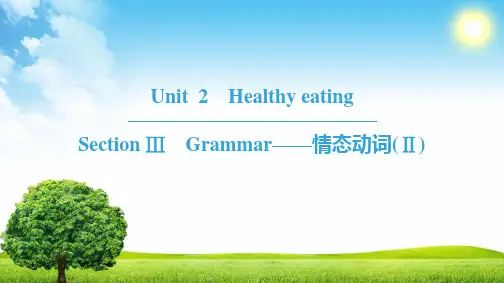 2018-2019学年高中英语人教版必修318-19 Unit 2 Section Ⅲ Grammar——情态动词(Ⅱ)