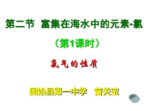 人教版高中化学必修1氯气的性质PPT(30页)