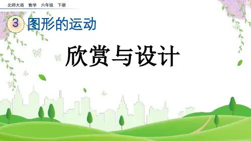 (2023春)北师版六年级数学下册《 欣赏与设计》PPT课件