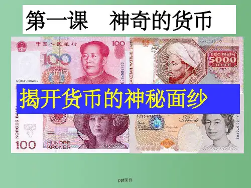 高中政治 1.1.1揭开货币的神秘面纱课件 新人教版必修1