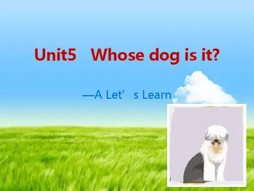 人教版2018小学英语五年级下册第五单元A_Let's_learnPPT课件