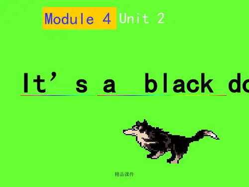 外研三年级起点三年级上册《Module 4Unit 2 It's a black dog.》PPT课