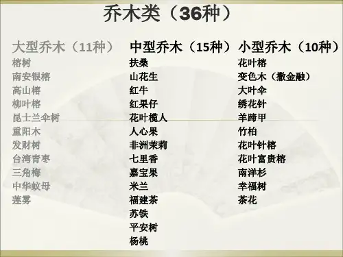 生态餐厅植物统计