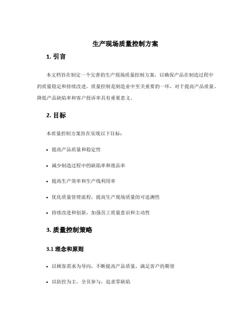 生产现场质量控制方案