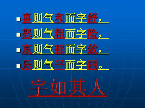 2015硬笔书法(8个基本笔画图解)PPT课件