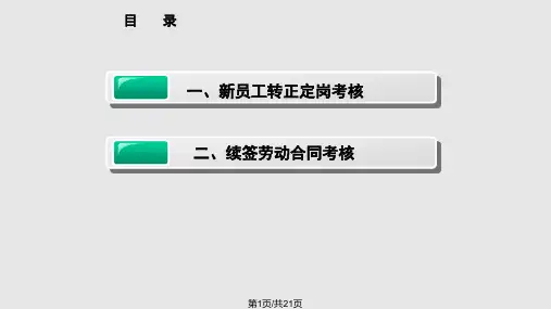 转正及劳动合同续签流程PPT课件