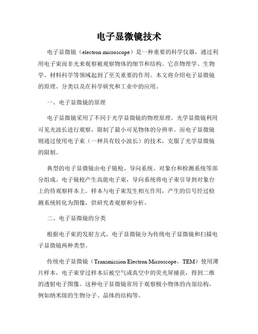 电子显微镜技术