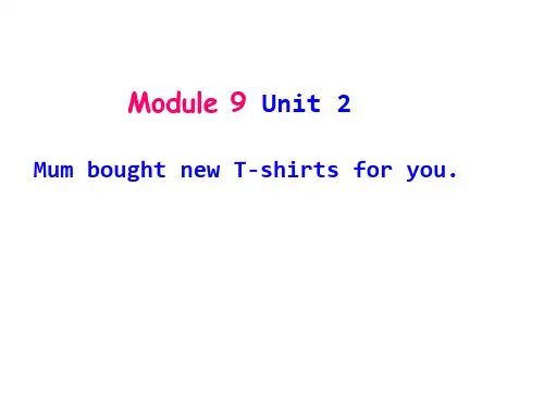 Module9Unit2MumboughtnewTshirtsforyou课件(共14张PPT)