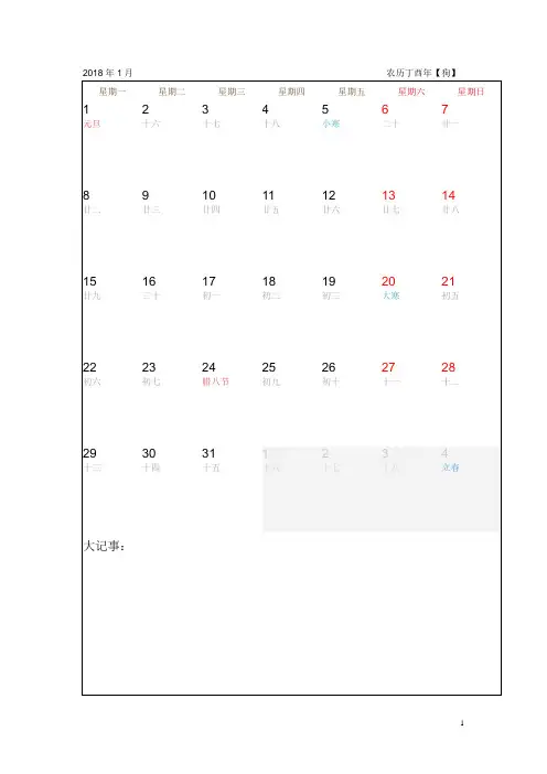 2018年工作日志