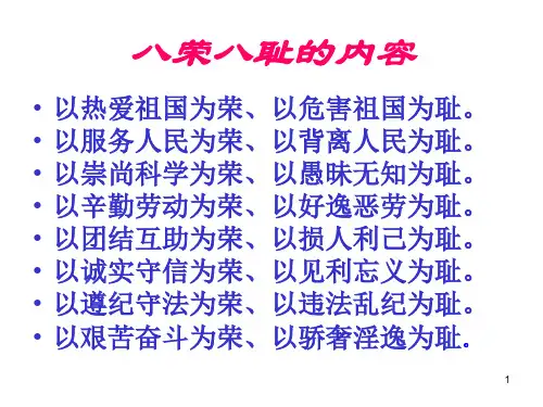 九年级政治八荣八耻的内容(PPT)5-5