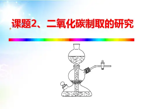 人教版九年级化学上册62二氧化碳制取的研究 (1)