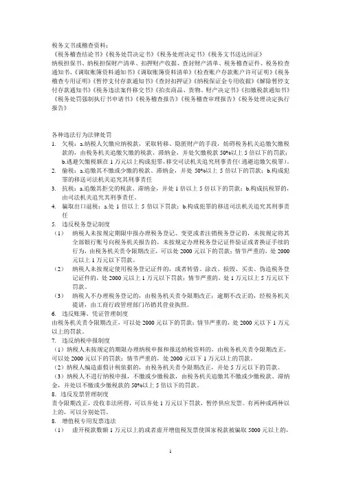 税务文书