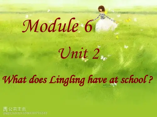 外研版三年级下册Module6Unit2what does lingling_have_at_school
