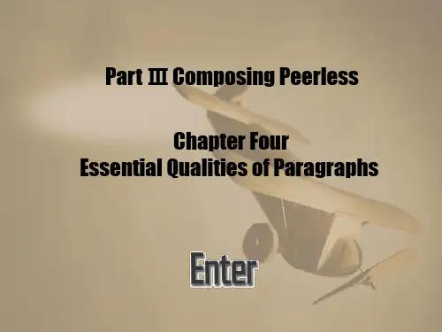 研究生英语写译写作 Chapter Four