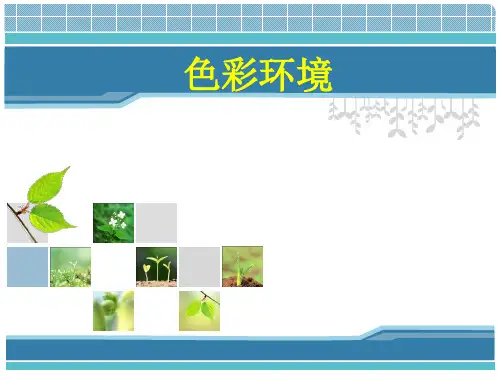 人因工程作业——色彩环境