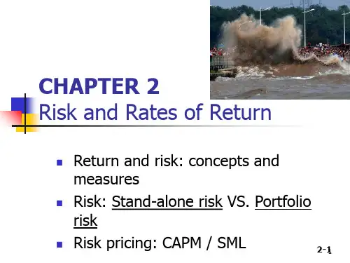 第二章风险和回报 chapter2 risk and returnPPT课件