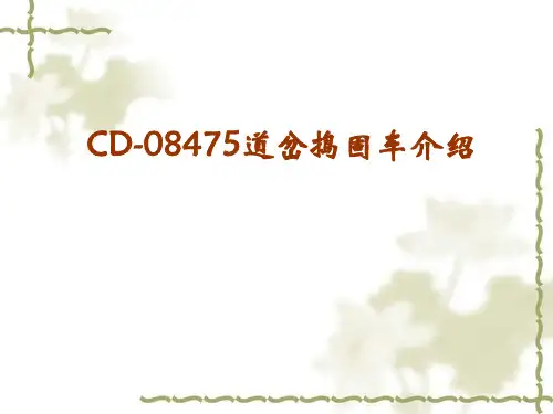 CD-08475道岔捣固车介绍