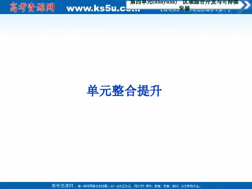 高中地理鲁教版必修课件第四单元单元整合提升