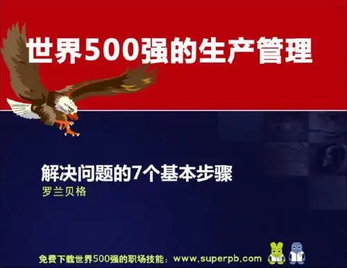 世界500强的生产管理罗兰贝格—解决问题的7个基本步骤-PPT文档资料