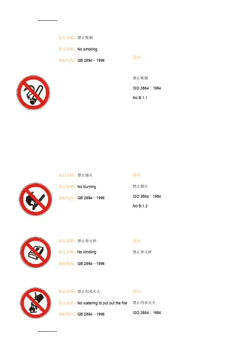 (整理)安全标志图片 GB2894