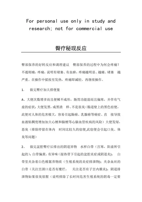 臀疗专业知识