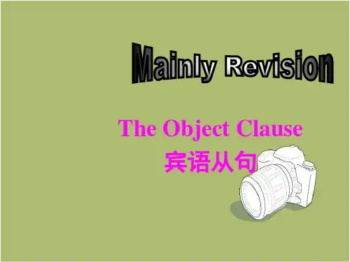 外研版英语八年级下册Module 9 专题-宾语从句课件