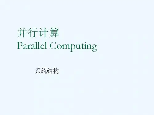 02_2并行计算机(系统结构)