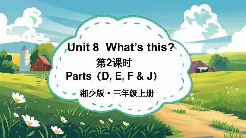  2024年秋湘少版三年级英语上册 Unit 8  What’s this？第2课时(课件)