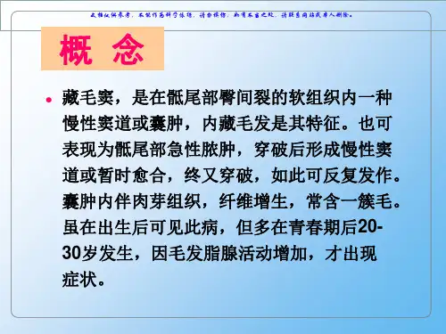 藏毛窦护理业务查房课件