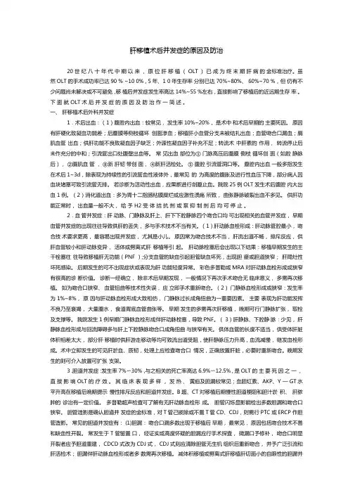 肝移植术后并发症