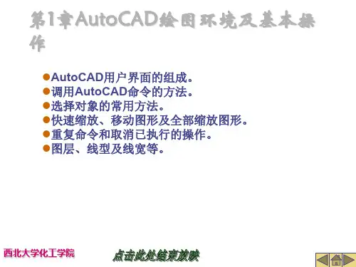 cad化工制图完整教案
