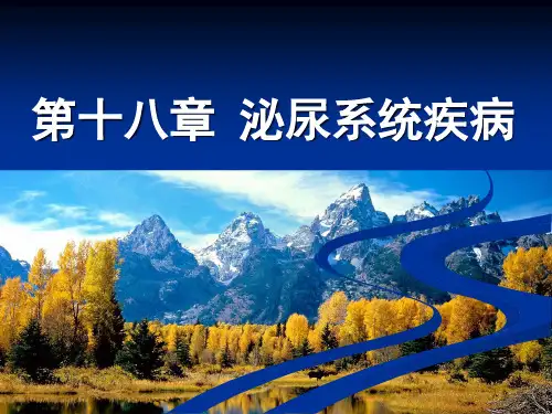《病理学》第十八章 泌尿系统疾病【77页】