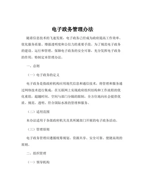 电子政务管理办法