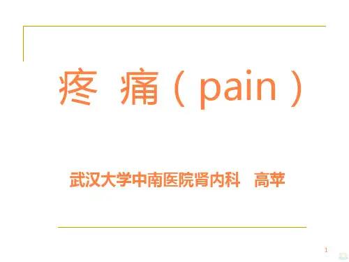 诊断学疼痛PPT课件