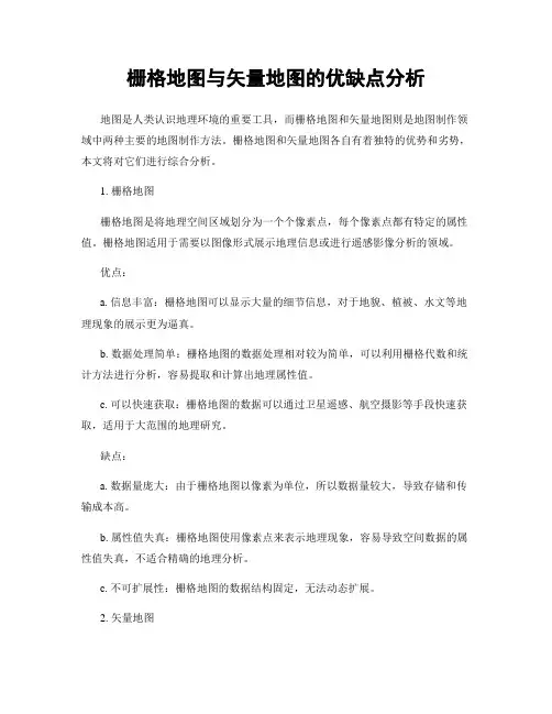 栅格地图与矢量地图的优缺点分析