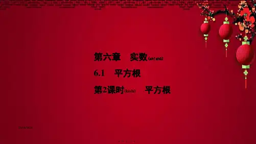 七年级数学下册 第六章 实数 6.1 平方根 第2课时 平方根同步课件下册数学课件