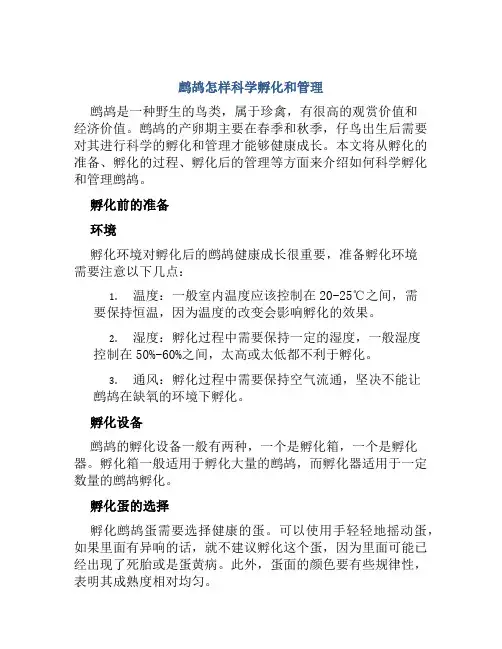 鹧鸪怎样科学孵化和管理
