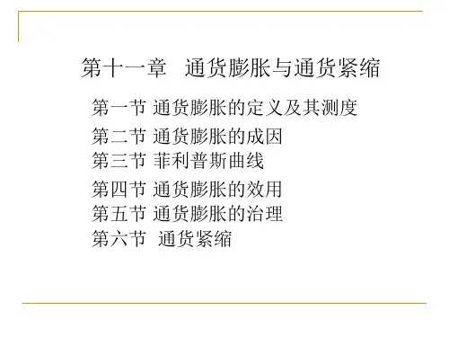 第十一章 通货膨胀与通货紧缩