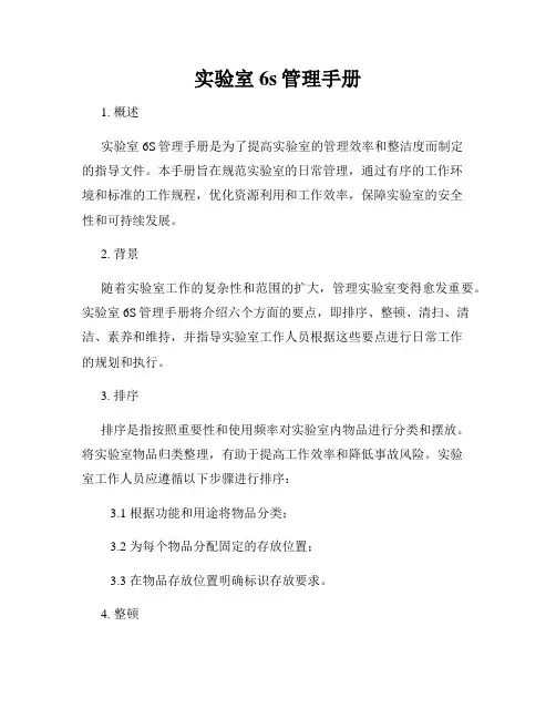 实验室6s管理手册