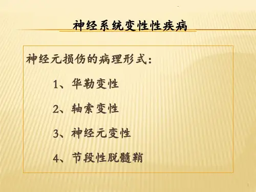 神经系统变性性疾病PPT课件