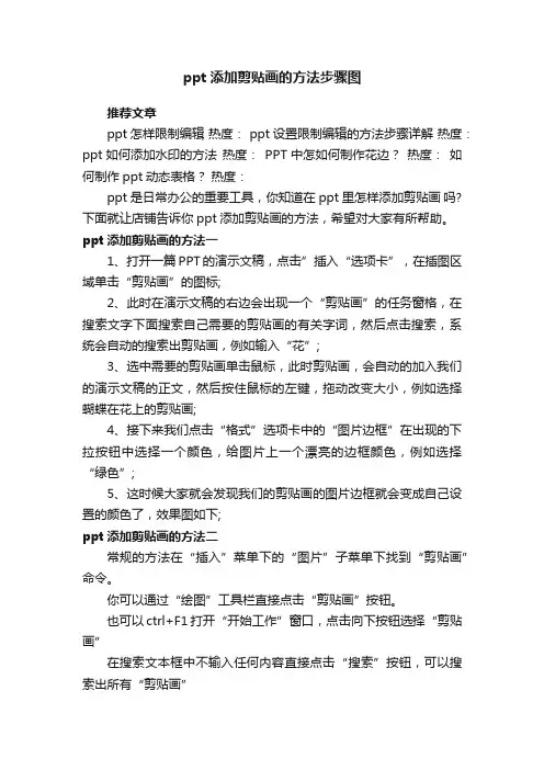 ppt添加剪贴画的方法步骤图