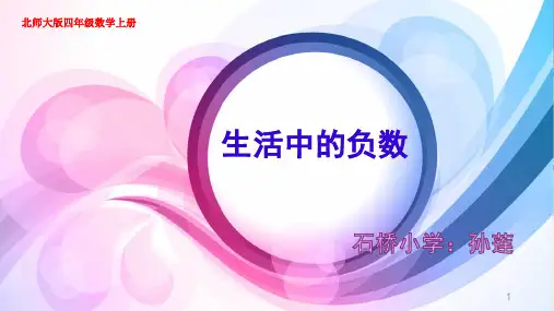 生活中的负数(温度)ppt课件