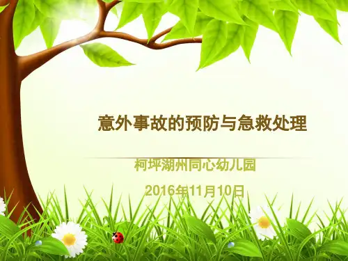 幼儿园意外事故的预防与急救处理
