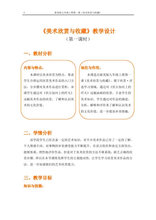 美术欣赏与收藏
